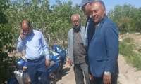 بازدید مدیر جهاد کشاورزی شهرستان از وضعیت کانال آب منطقه درب باغ شیخ کشتخوان ورزجان